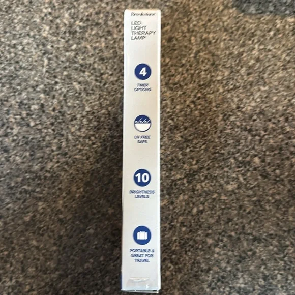 Brookstone LED Light Therapy Lamp - White and Yellow - Picture 2 of 5